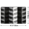 Soft Microfiber Non-Slip Geometric Rug