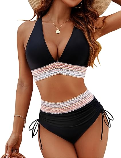 50% OFF | Novelloo | Bikini sets with a high waist and tummy control