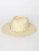 Seashells Natural Straw Fedora Hat