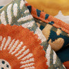 Colorful patchwork throw blanket with floral, polka dot, and heart patterns, soft decorative sofa and bed cover