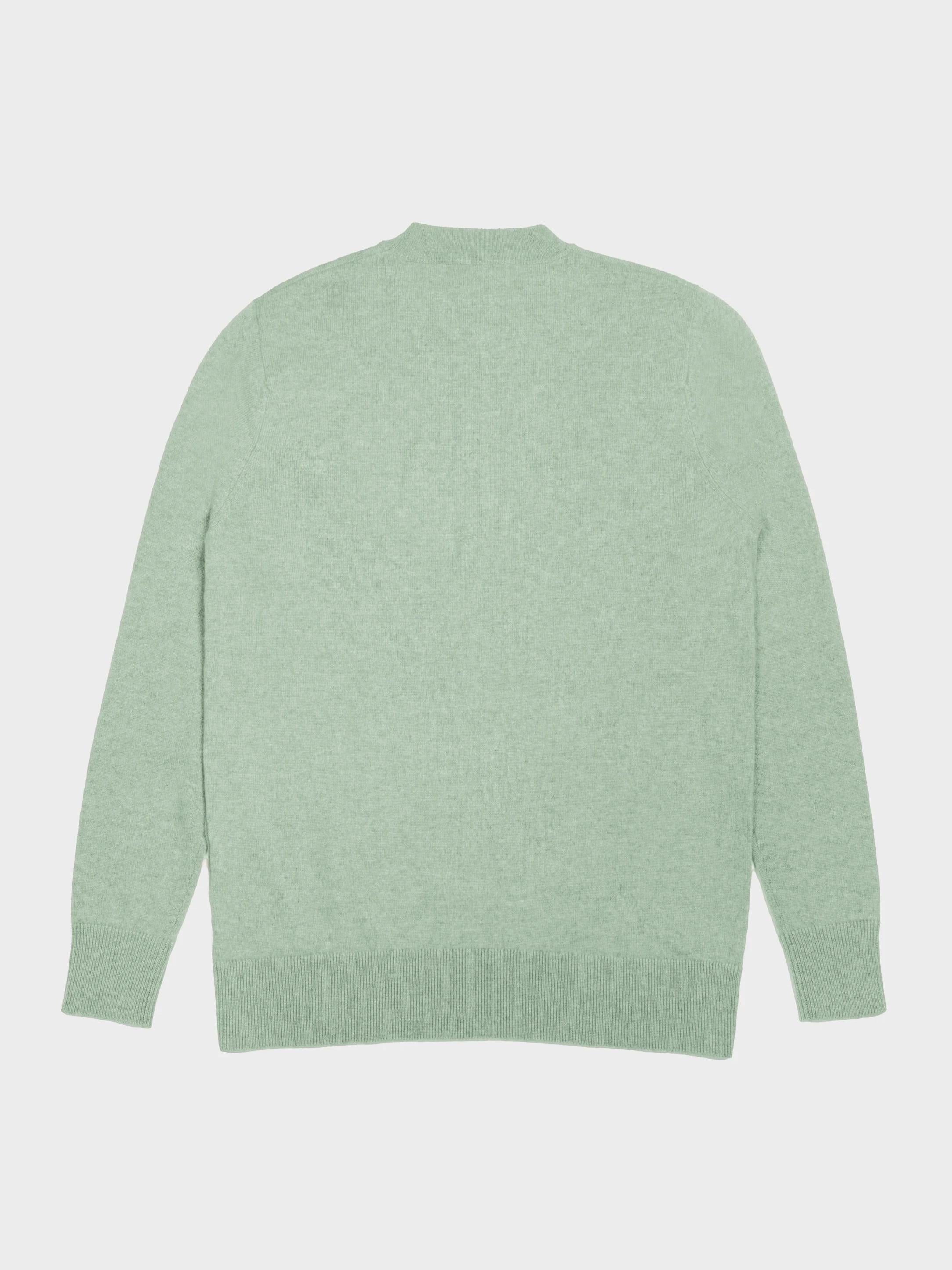 Mint Green Sweater with Cocktail Pattern & Sheer Tulle Maxi Skirt Outfit