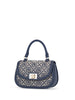 Spring Jacquard Star Top Handle Bag