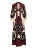 Grenadilla Print Satin Dress