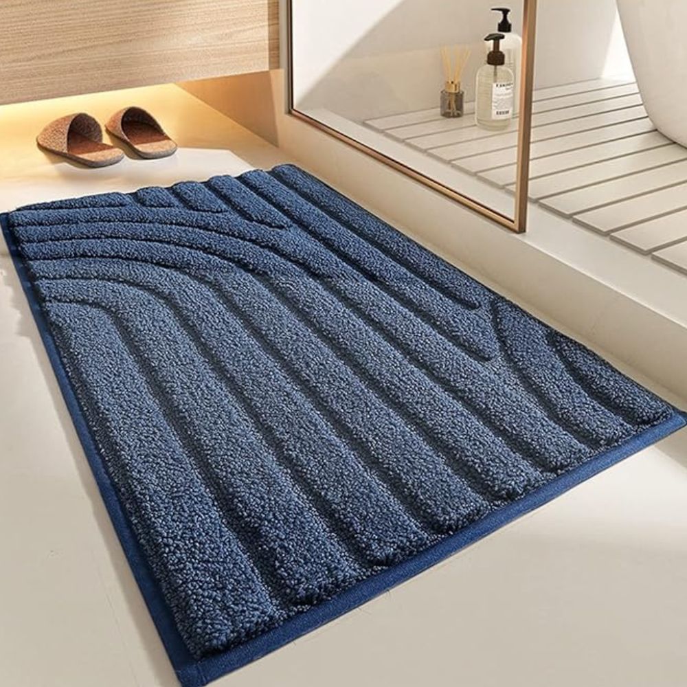 Cloud Luxe Flocked Bath Mat