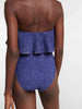 Denim Bandeau One Piece Swimsuit Set
