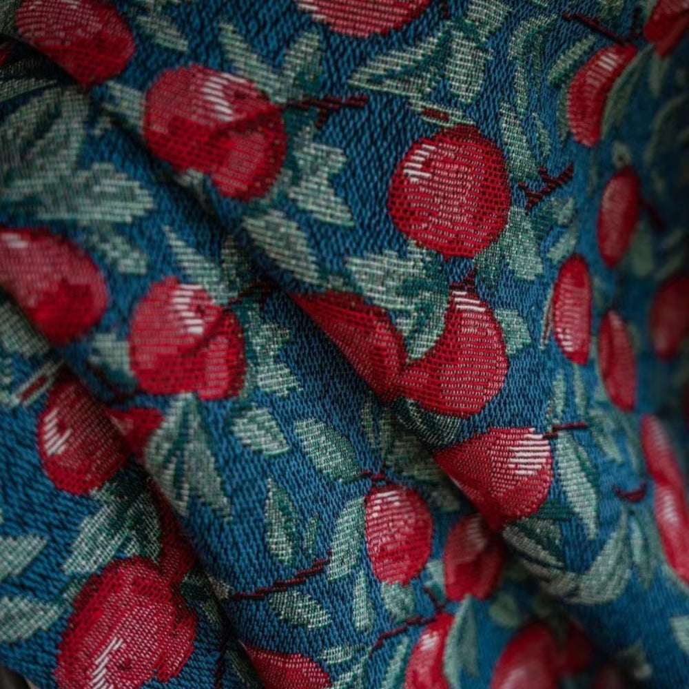 Cherry Bloom Botanical Tassel Curtain