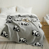 Kawaii Panda Knitted Blanket