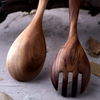 Rustic Teak Salad Serving Set | 2 Pcs