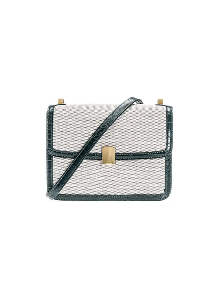 Minimalist Canvas Crossbody Shoulder Bag for Women