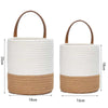 Woven Cotton Rope Hanging Basket | 2pc Set