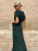 Elegant V-neck Fantasy Painted Floral Print Party Maxi Dress