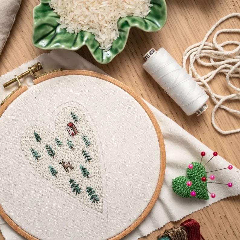 ThreadCherish® | DIY embroidery kit for Christmas decorations