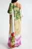 Payton Floral Asymmetric Neck Maxi Dress