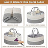 Braided Grey Baby Essentials Organizer