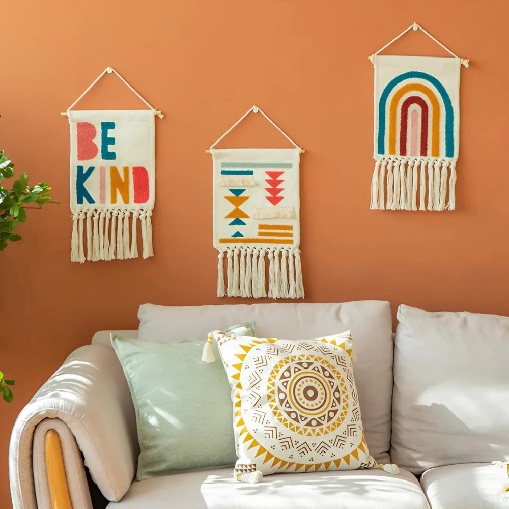 Colorful Fringe Tapestry Decor