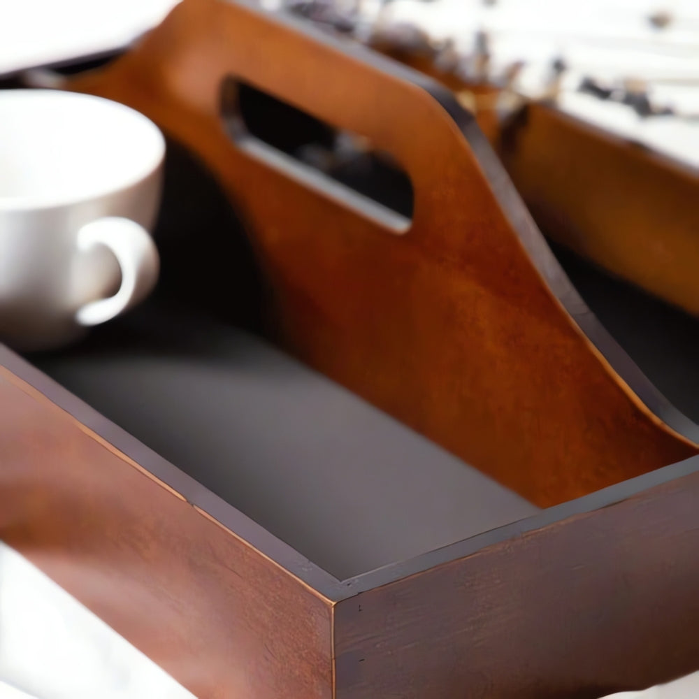Timeless Vintage Wooden Organizer Tray