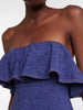 Denim Bandeau One Piece Swimsuit Set