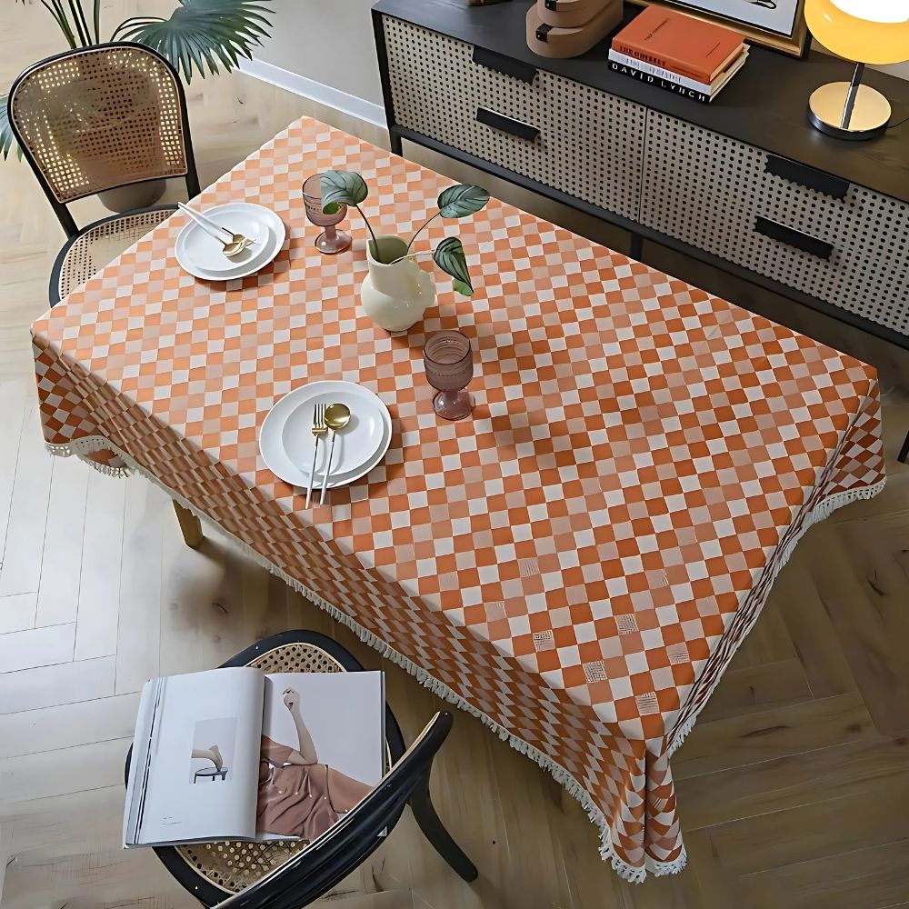 Heritage Checkered Tablecloth