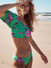 One-Shoulder Printed Bikini Set