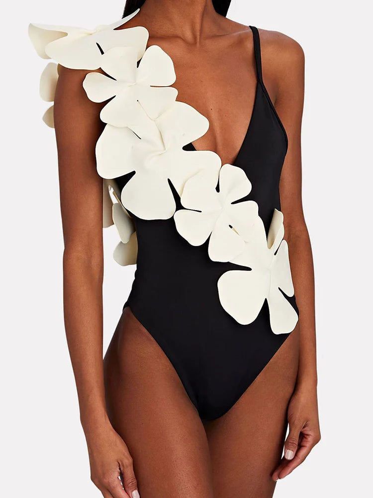 Tie Fresh Floral Swimsuit Set