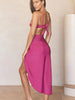 Neon Sexy One-Piece Swimsuit Set
