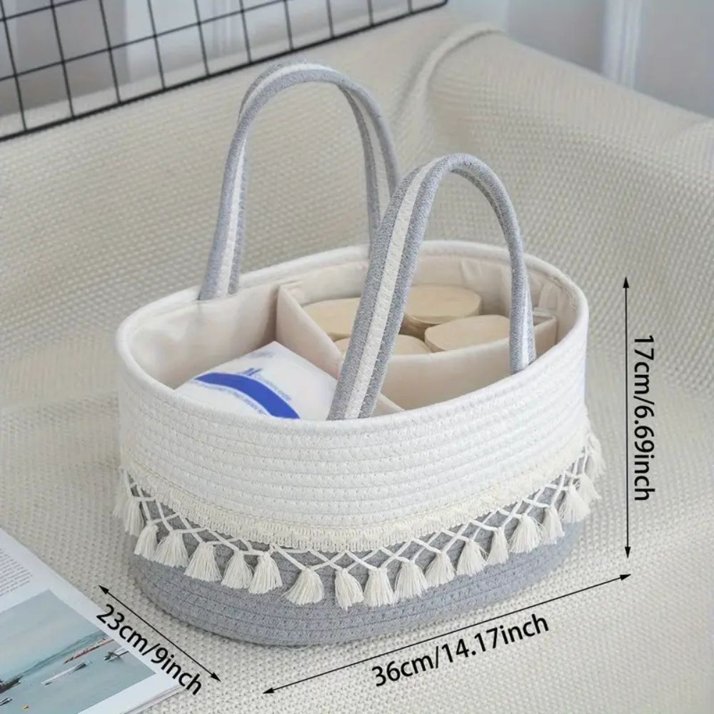 Lace Trim Baby Caddy Organizer