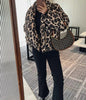 Leopard Print Quilted Jacket