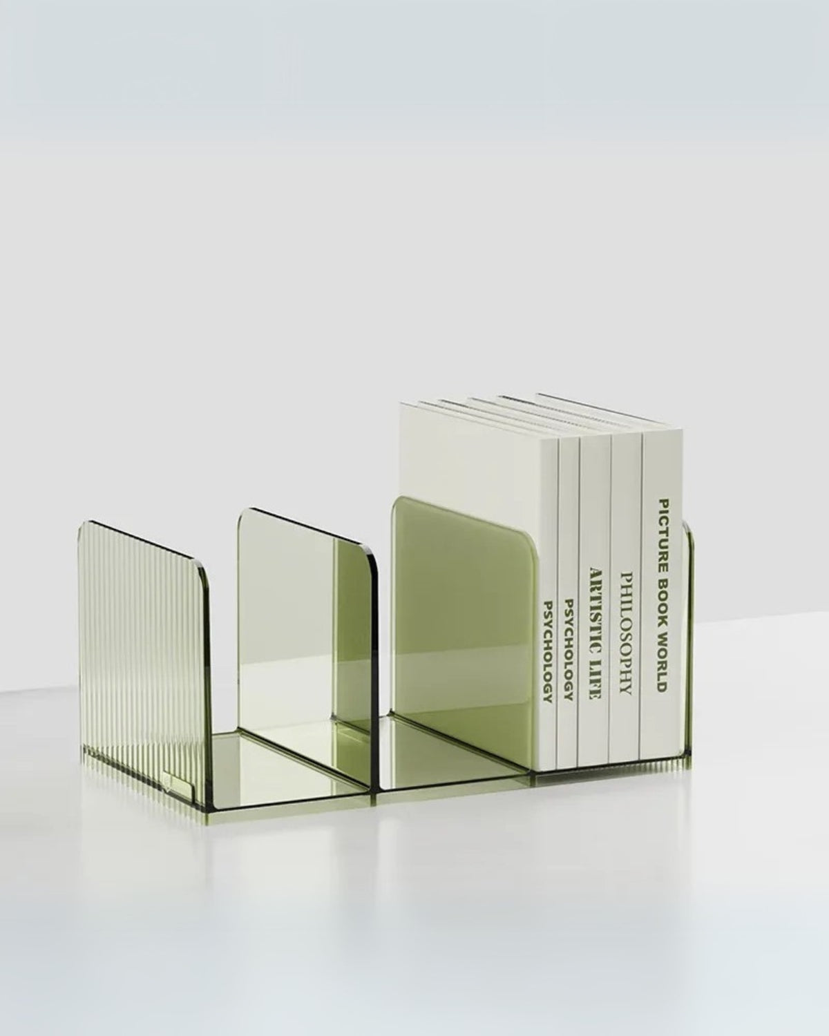 Acrylic shelf – Elegant design – Warm amber, serene green, or sleek smoke gray – Modern wall organizer