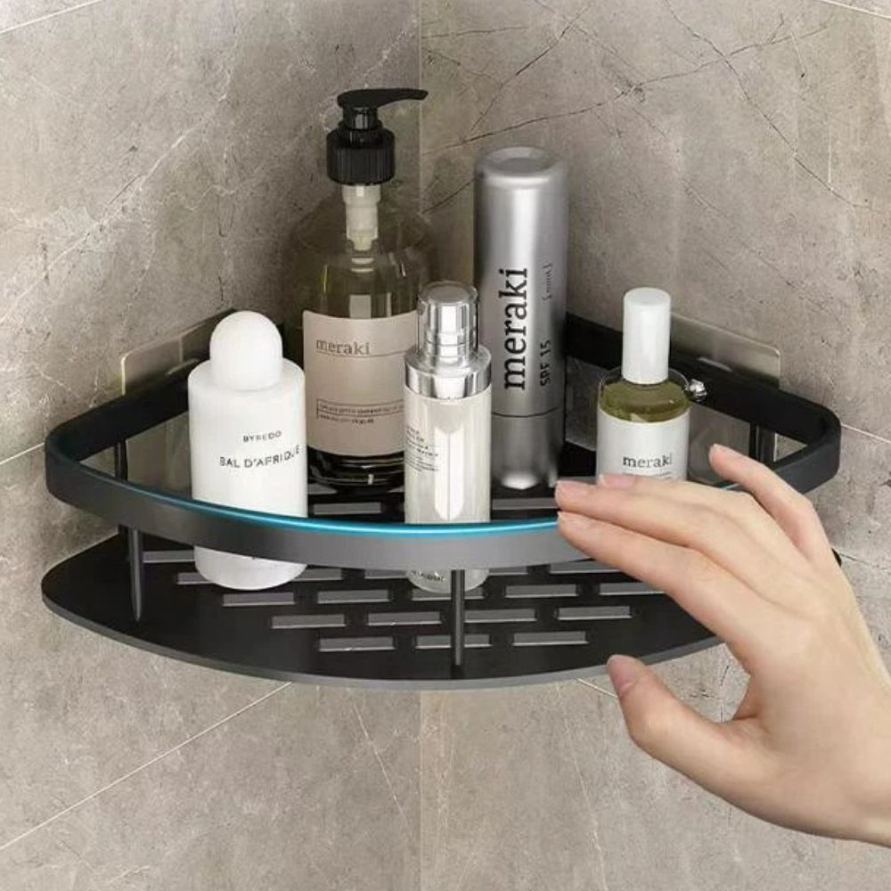 CurveOrganize® | Aluminum Curve Shower Organizer