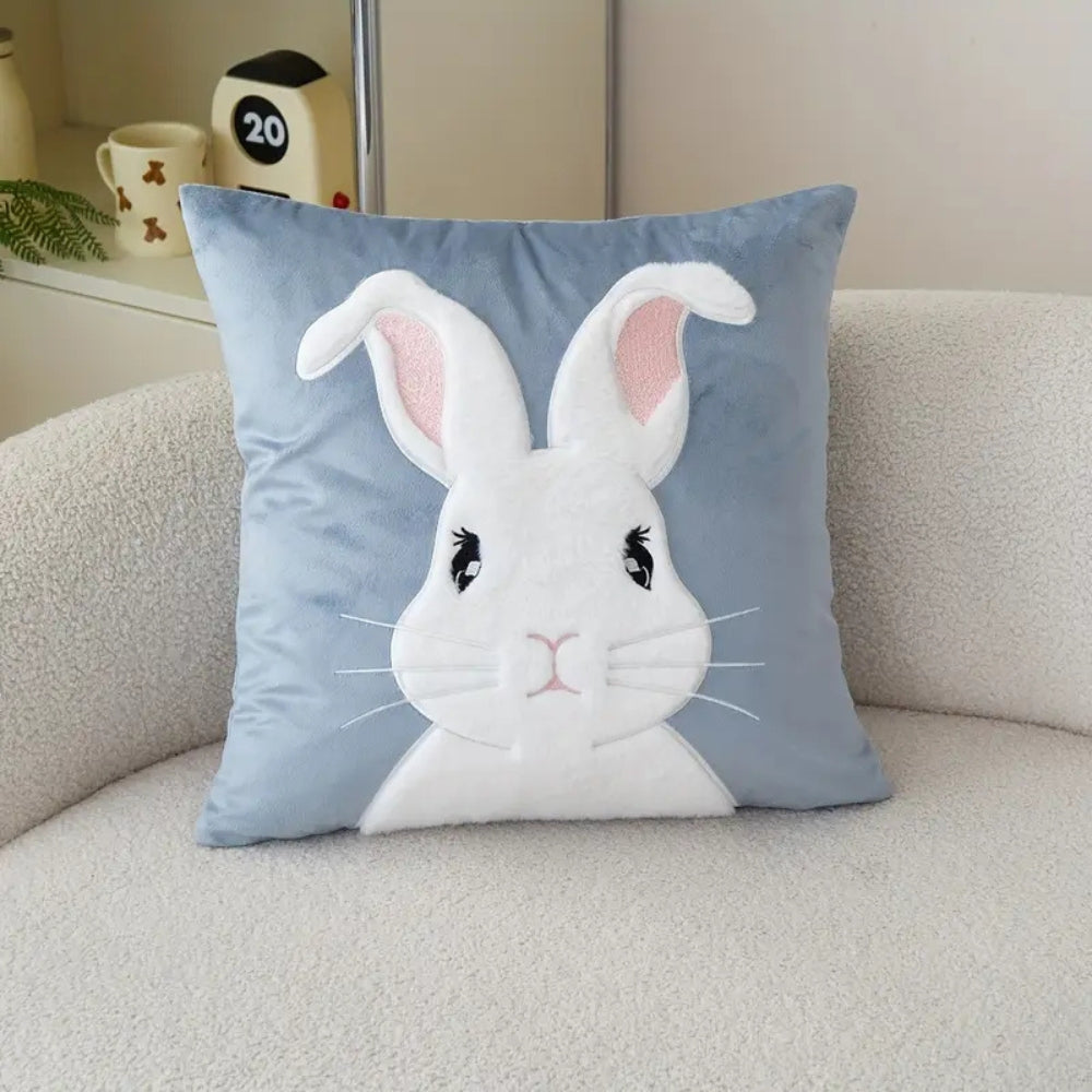 Appliqué Easter Bunny Cushion Cover