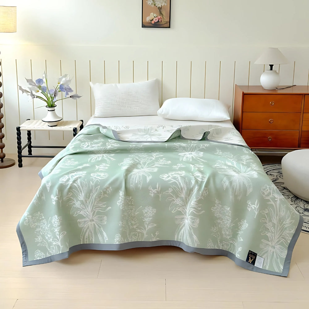 Aurea Reversible Cotton Gauze Blanket