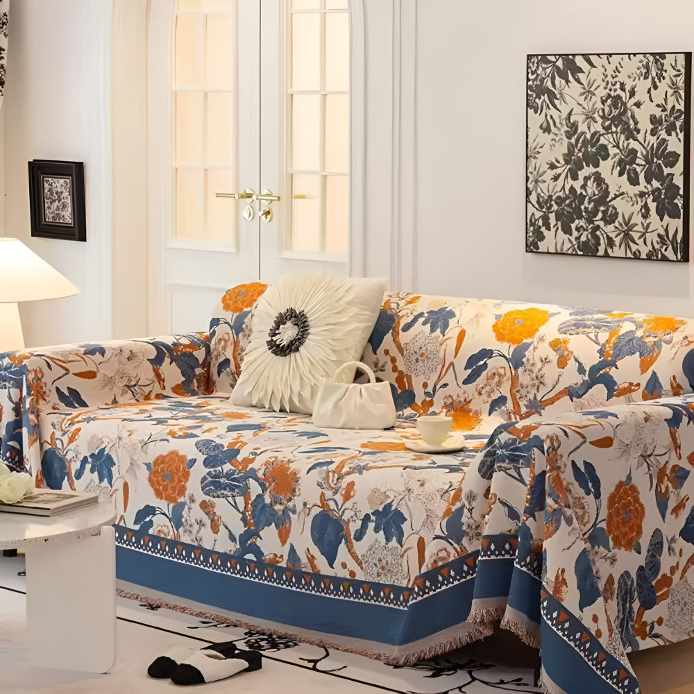 Autumn Vines Jacquard Sofa Cover