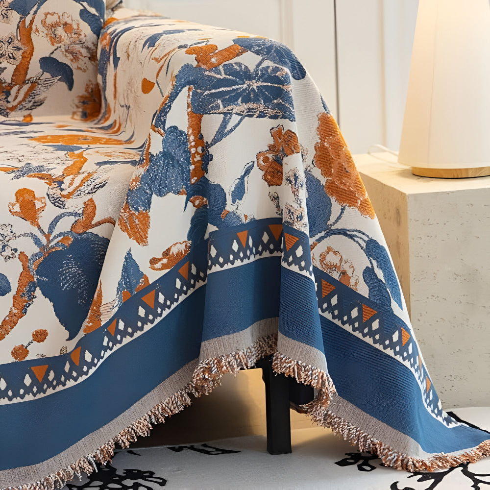 Autumn Vines Jacquard Sofa Cover