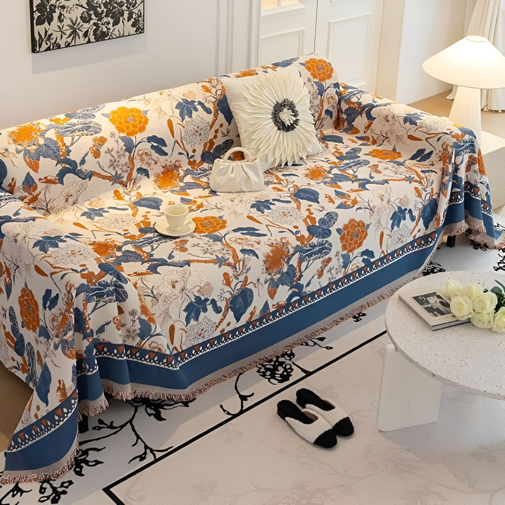 Autumn Vines Jacquard Sofa Cover