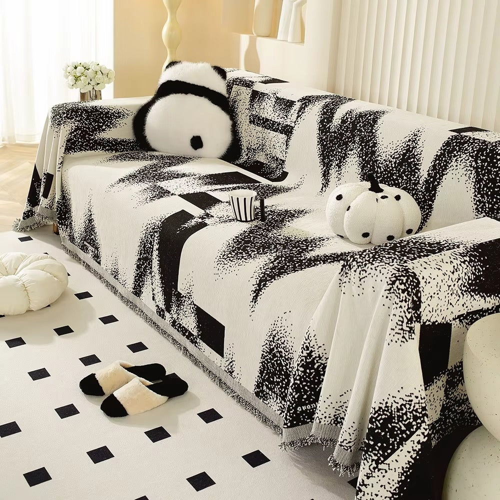 Avant-Garde Abstract Chenille Sofa Cover