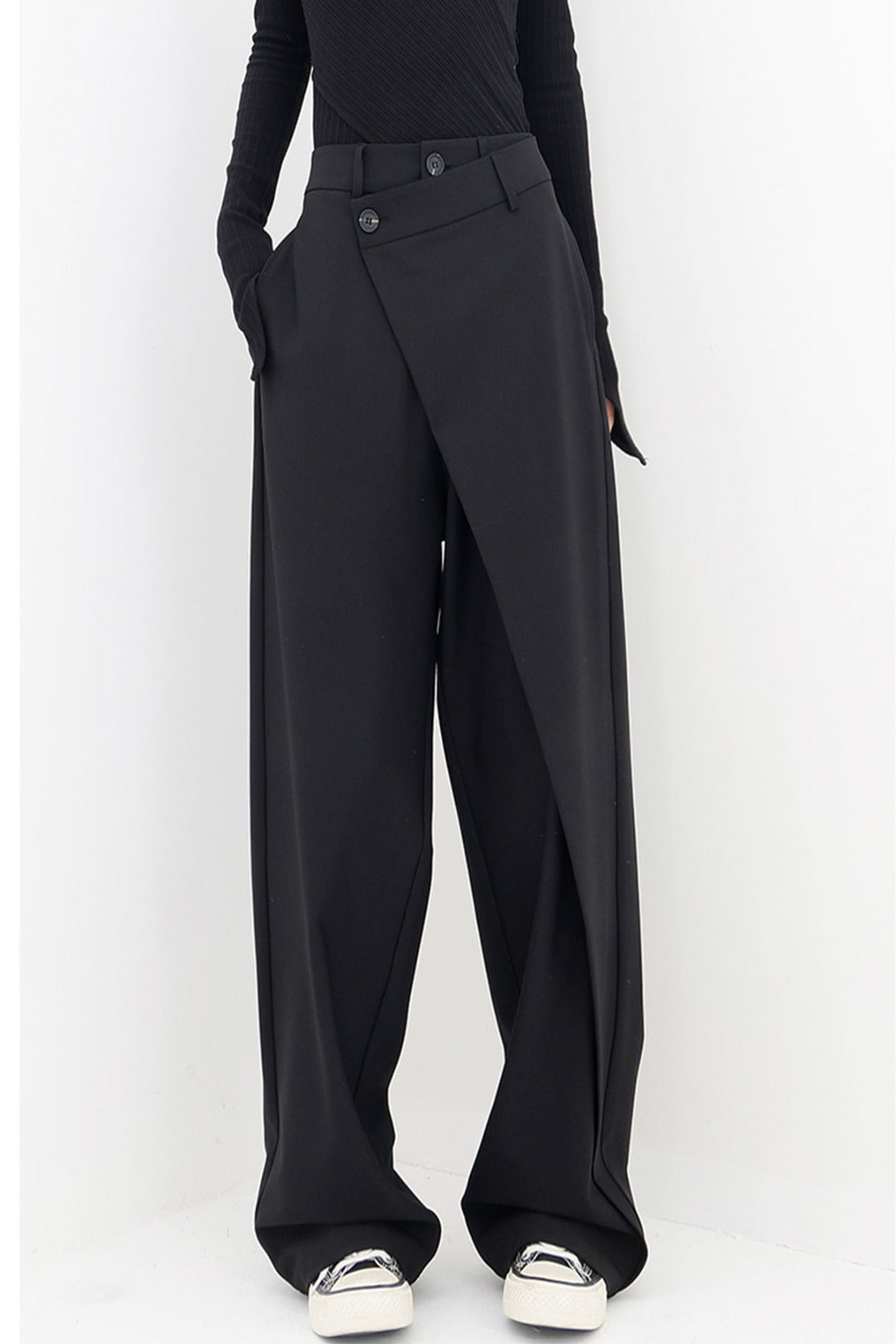 Addison™ | Asymmetric baggy trousers