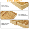 Bamboo drawer organizer – Expandable cutlery tray – Eco-friendly kitchen storage – 8 compartments – Versatile fit
