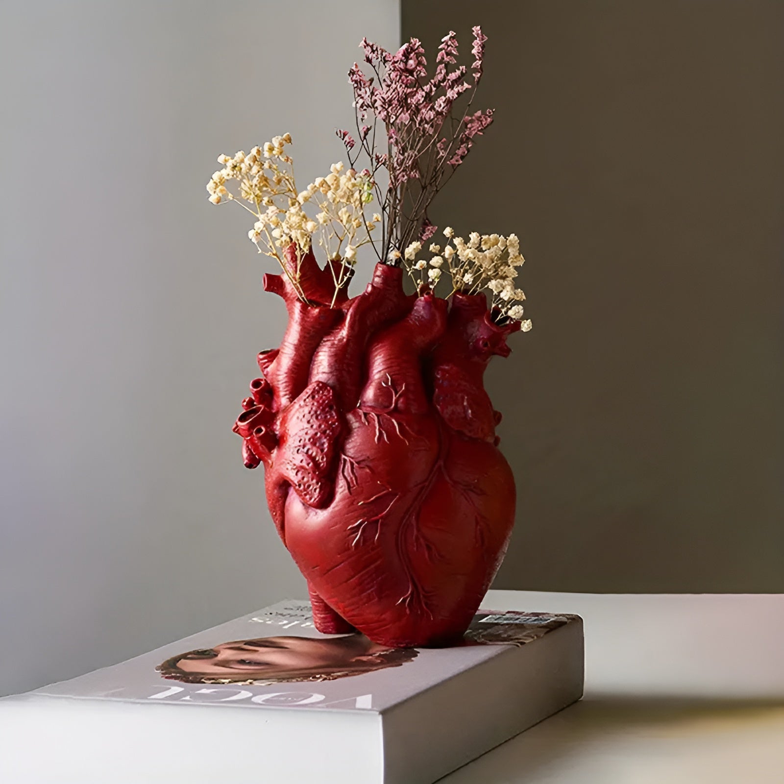 Bamboo vase – Heart-shaped design –  Unique gift for weddings or housewarming
