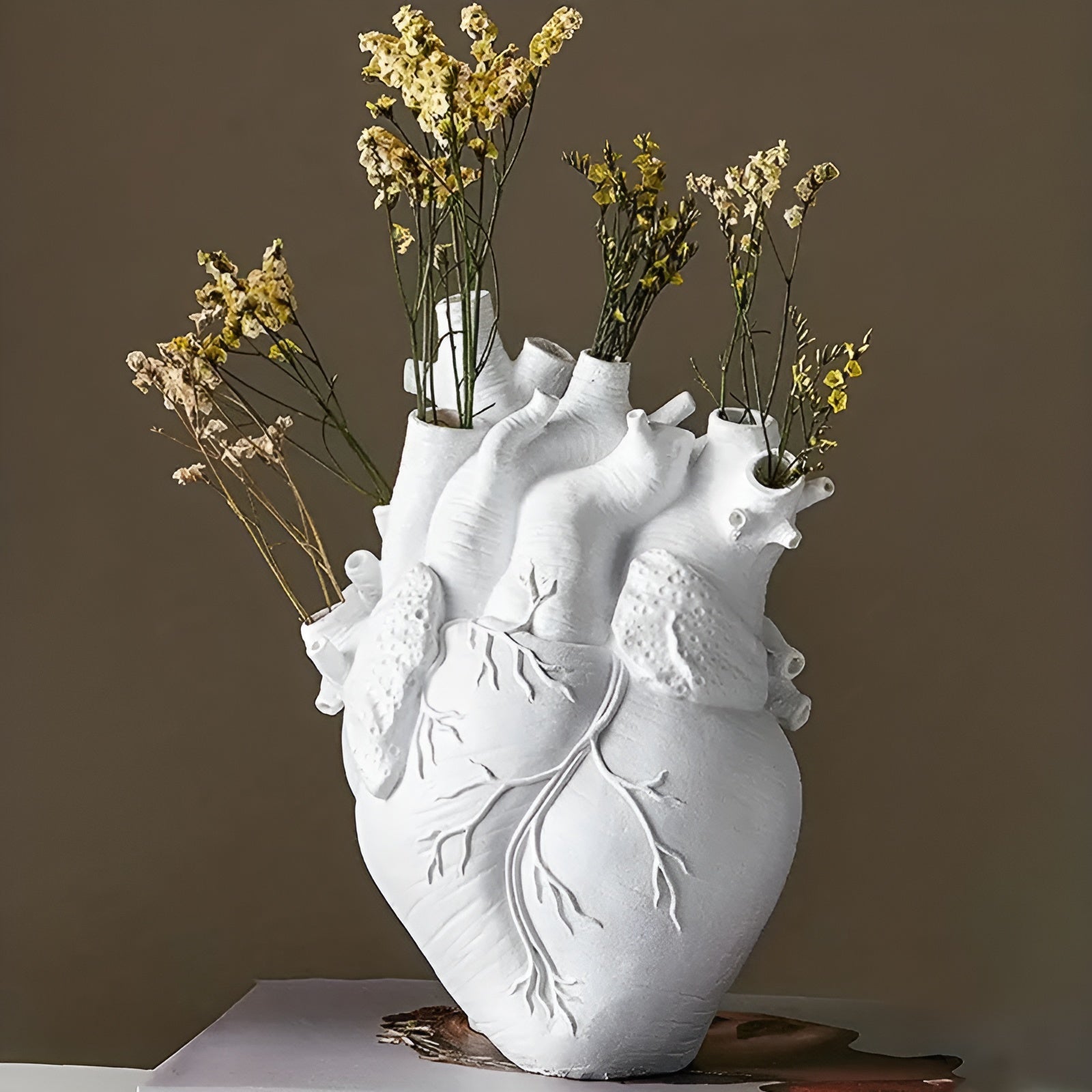 Bamboo vase – Heart-shaped design –  Unique gift for weddings or housewarming