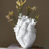 Bamboo vase – Heart-shaped design –  Unique gift for weddings or housewarming