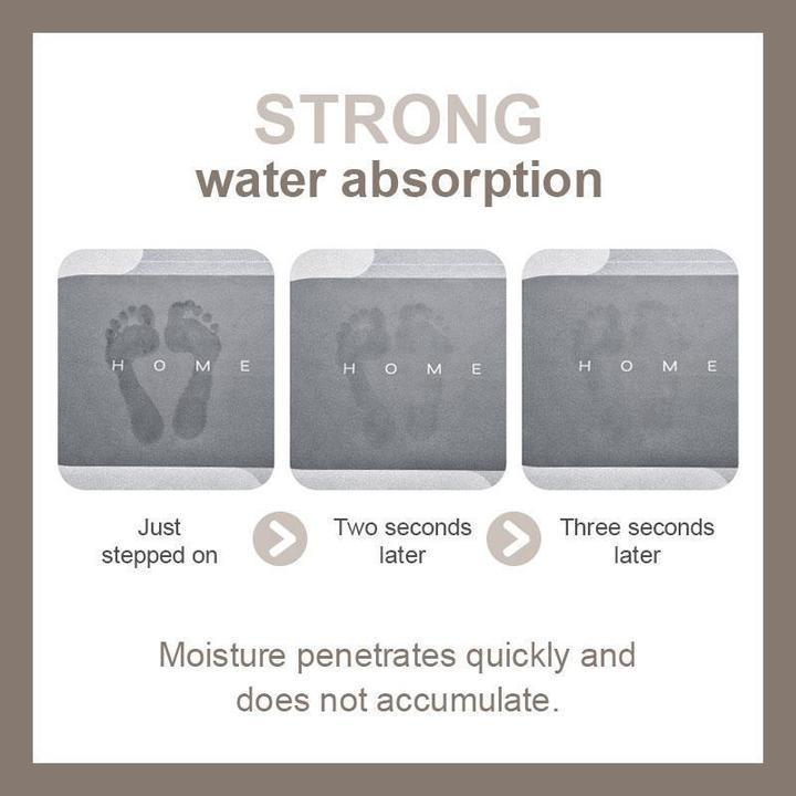 Bath mat – Quick-drying microfiber – Soft and absorbent – Stylish bathroom accessory