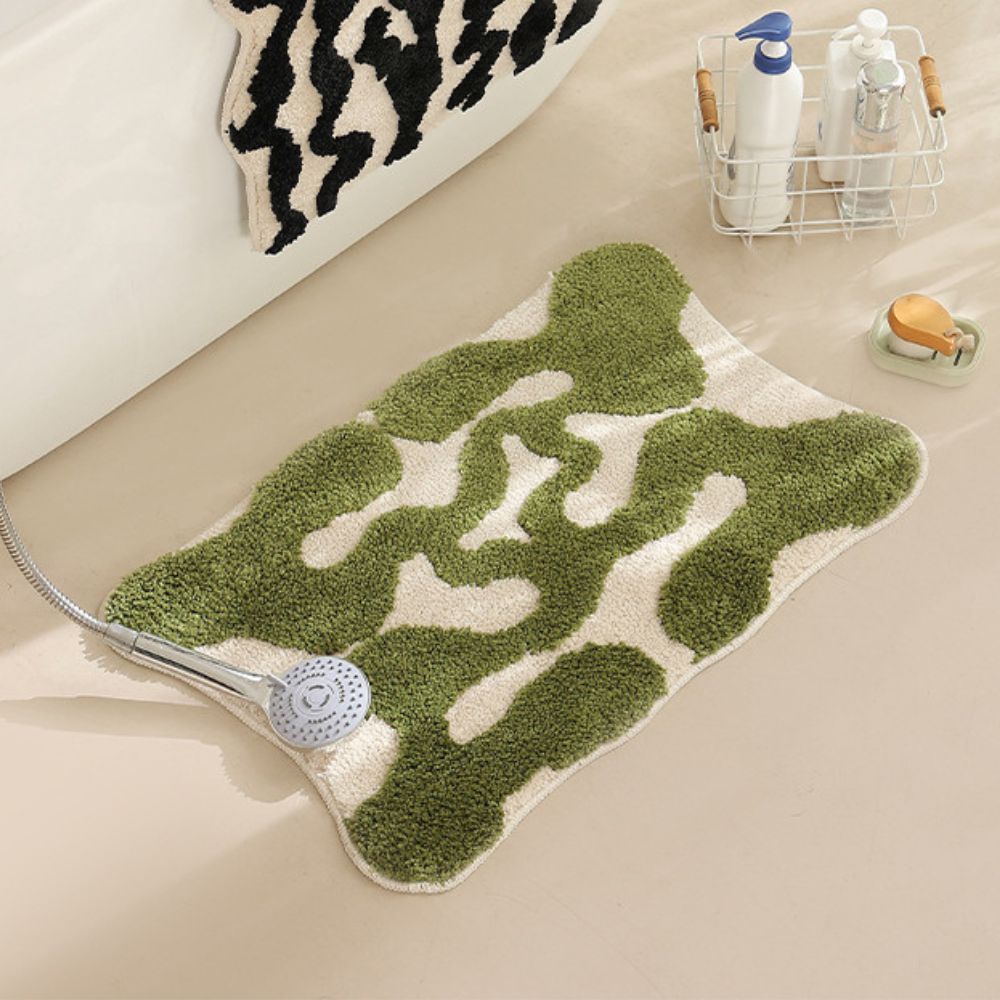 Bath mat – Soft-touch fabric – Non-slip design – Moroccan pattern – 31.5 x 19.7 in