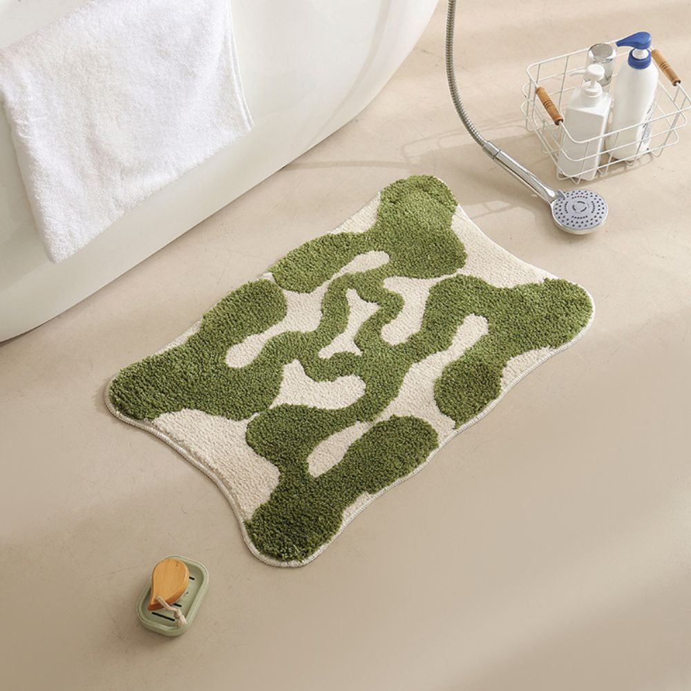 Bath mat – Soft-touch fabric – Non-slip design – Moroccan pattern – 31.5 x 19.7 in