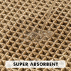 Bath mat – Soft polyester – Modern waffle design – Non-slip and absorbent – 17 x 24 in