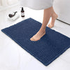 Bath mat – Soft polyester – Modern waffle design – Non-slip and absorbent – 17 x 24 in
