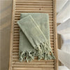 Bath towel – Combed cotton – Elegant checkerboard design – Soft and durable luxury towels