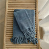 Bath towel – Combed cotton – Elegant checkerboard design – Soft and durable luxury towels