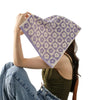 Bath towel set – Soft polyester-cotton blend – Elegant floral design – Versatile for bathroom or spa