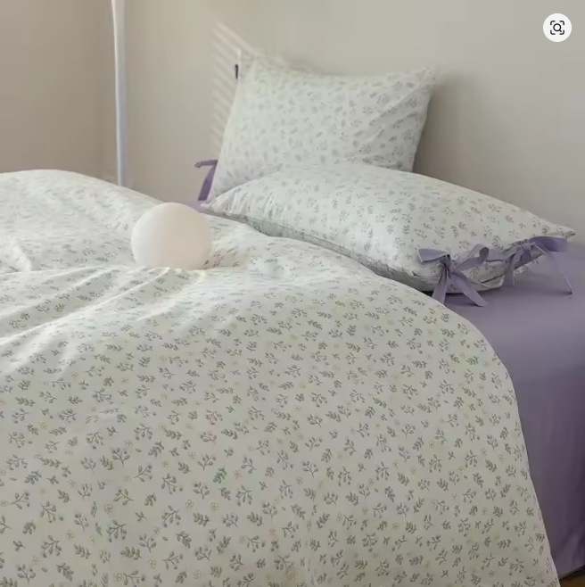 Bedding set – 100% cotton – Floral design – Elegant and cozy bedroom update