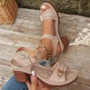 50% OFF | BellaStride™ | Elegant women's sandals with comfort block heel